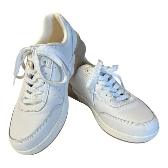 Lands' End Shoes - Lands End Womens Fashion Sneakers~Size 7B~White All Day Tennis Shoe ~ P7 16